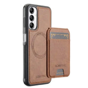 Leather Wallet Case for Samsung S/A Series (Brown) by Habicare