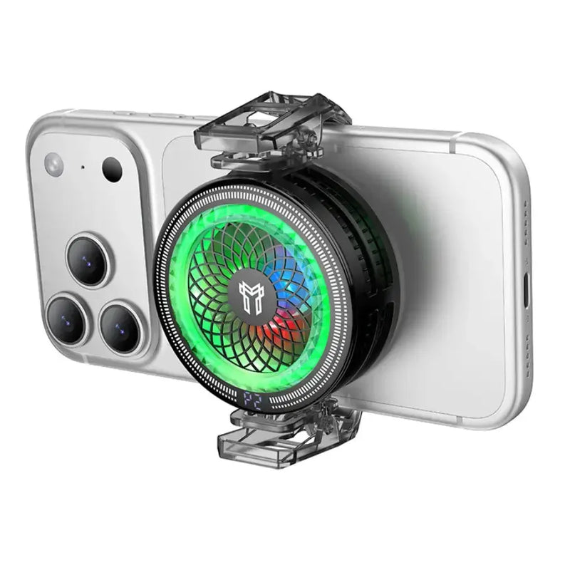 techplus Magnetic Phone Cooler with 7300 RPM Fan, RGB Light & Universal Clip (GA6) GA6 Magnetic Phone Cooler with 7300 RPM RGB Fan