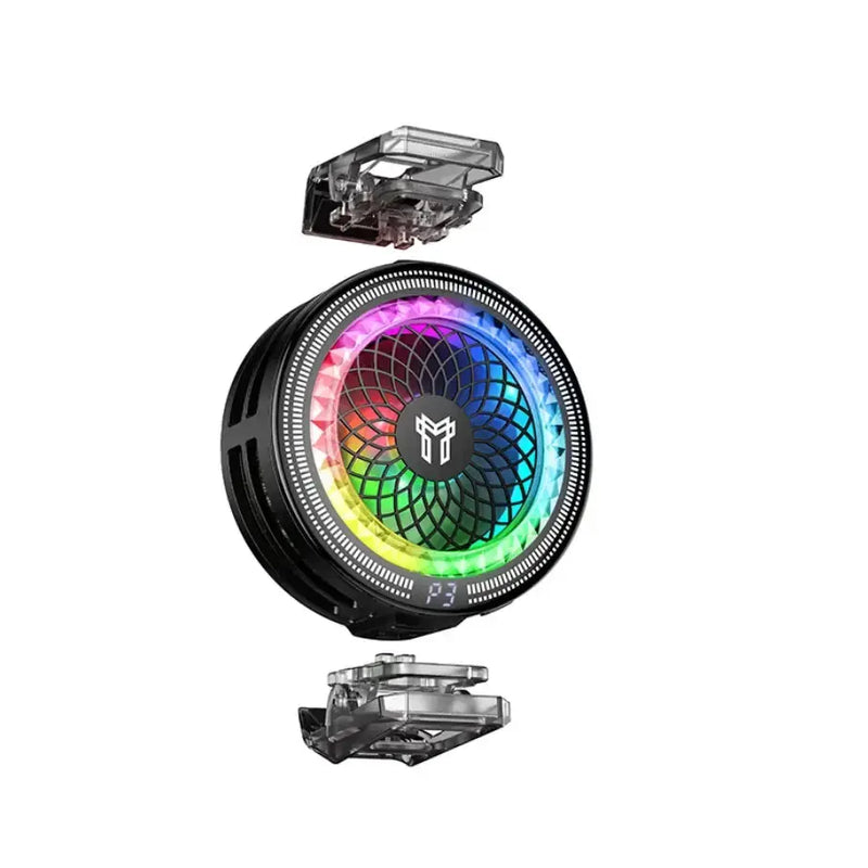 techplus Magnetic Phone Cooler with 7300 RPM Fan, RGB Light & Universal Clip (GA6) GA6 Magnetic Phone Cooler with 7300 RPM RGB Fan