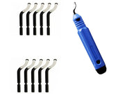 Deburring Tool with 10 Heavy Duty Deburring Blades, Precision Edge Burr Removal on Metal, 3D Printing Plastic, Resin, Steel, Copper, PVC by Resin Art NZ