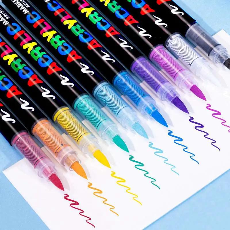 Acrylic Brush Markers Set by Resin Art NZ