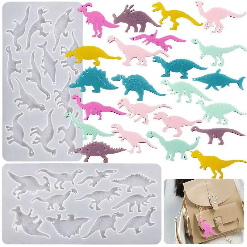 2D Dragon / Dinosaur Moulds - One Set by Resin Art NZ