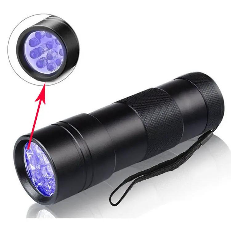 UV Ultraviolet Torch Flashlight, 12 LED Handheld Portable by Resin Art NZ