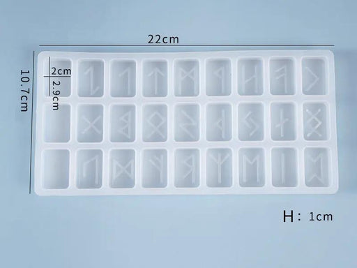 Runes Letter Moulds Stone Resin Mould Energy Symbol Silicone Mould DIY Letter Symbol Epoxy Resin Mould by Resin Art NZ
