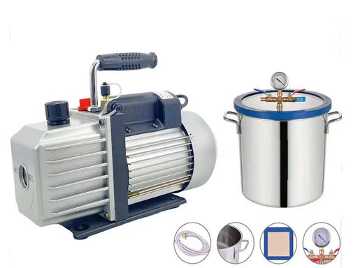 7L Degassing Vacuum Chamber Pump Remove Air/Bubble From Resin And Silicone Systems by Resin Art NZ
