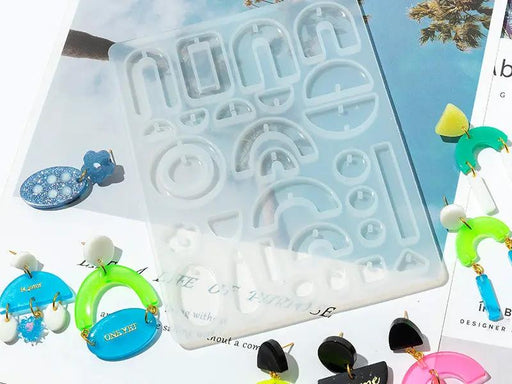 DIY Silicone Resin Moulds Earrings Pendant Epoxy Casting Moulds - 20 by Resin Art NZ