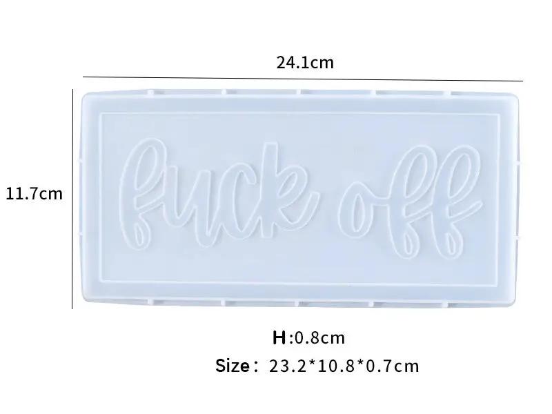 Alphabet Letter Moulds- F*ck Off by Resin Art NZ