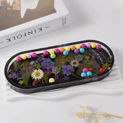 Plate Moulds - Large Tray Resin Mould, Craft Jewelry Making Tools Epoxy Mould Resin Mould Silicone Mould (Oval) by Resin Art NZ