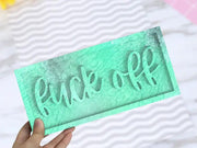 Alphabet Letter Moulds- F*ck Off by Resin Art NZ