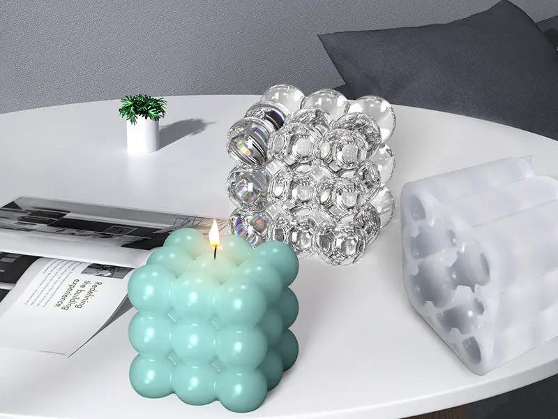 Epoxy Resin Candle Moulds Round Ball Magic Cube by Resin Art NZ