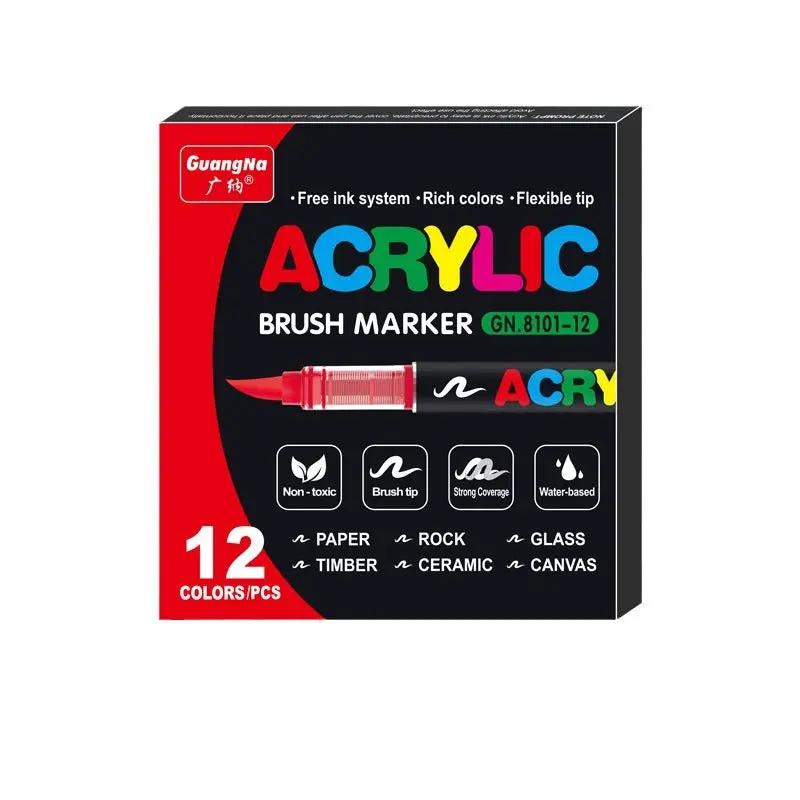 Acrylic Brush Markers Set by Resin Art NZ