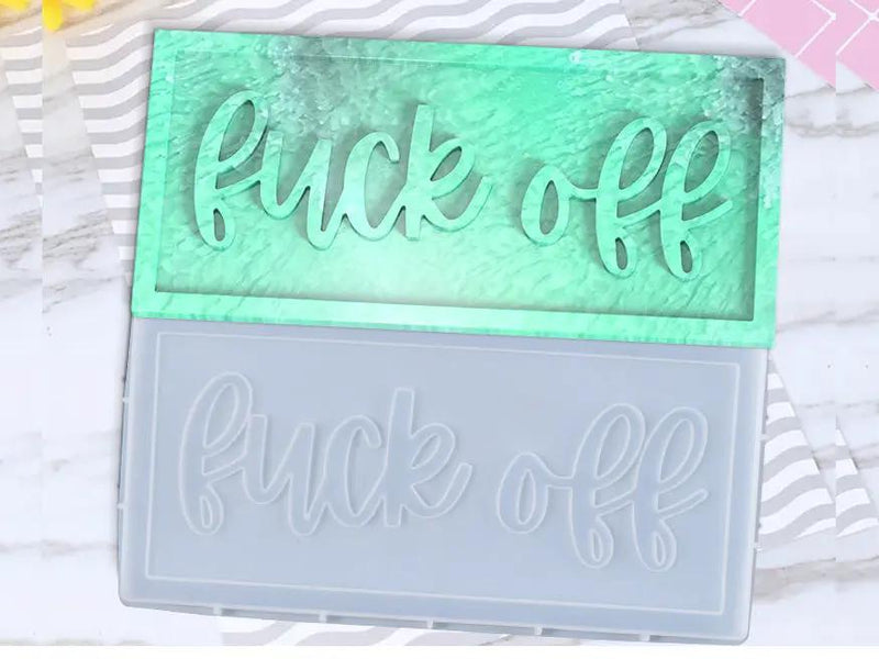 Alphabet Letter Moulds- F*ck Off by Resin Art NZ