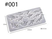 2D Dragon / Dinosaur Moulds - One Set by Resin Art NZ