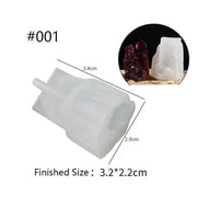 Crystal Moulds Silicone Growing Crystal Cluster Quartz Rock Mould for Polymer Clay, Fondant Cake Decoration by Resin Art NZ