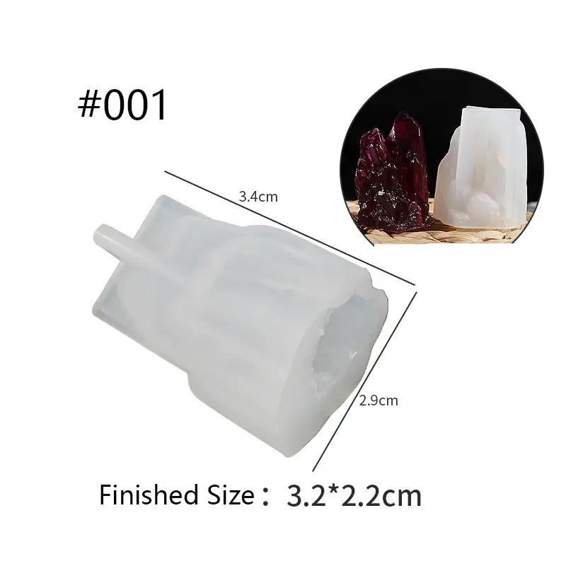 Crystal Moulds Silicone Growing Crystal Cluster Quartz Rock Mould for Polymer Clay, Fondant Cake Decoration by Resin Art NZ