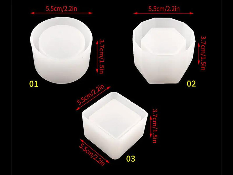 Jewelry Storage Moulds Set for DIY Craft and Resin Art - 3pcs/set by Resin Art NZ