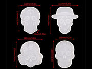 Coaster Moulds - Skull by Resin Art NZ