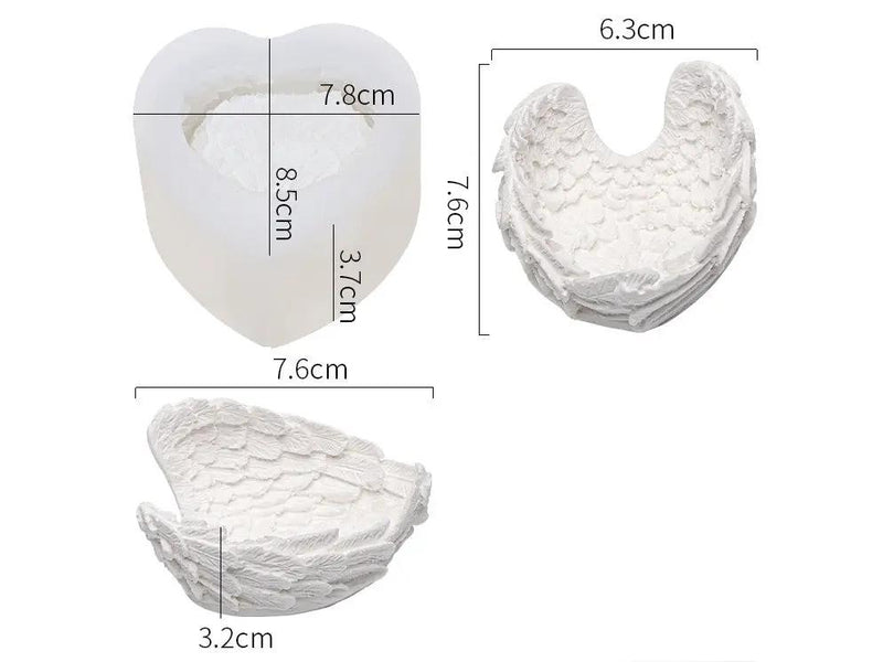 Angel Wing Jewelry Storage Moulds Set for DIY Craft and Resin Art by Resin Art NZ