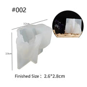 Crystal Moulds Silicone Growing Crystal Cluster Quartz Rock Mould for Polymer Clay, Fondant Cake Decoration by Resin Art NZ