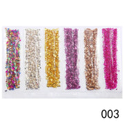 Crushed Glass - 6 piece Set- Metallic Mix by Resin Art NZ