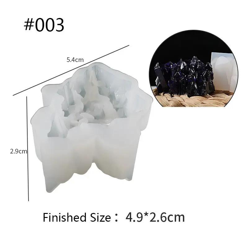 Crystal Moulds Silicone Growing Crystal Cluster Quartz Rock Mould for Polymer Clay, Fondant Cake Decoration by Resin Art NZ