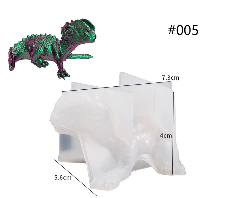 3D Dragon / Dinosaur Moulds - Easter by Resin Art NZ