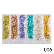 Crushed Glass - 6 piece Set- Metallic Mix by Resin Art NZ