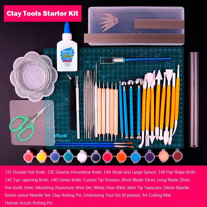 Professional Clay Tools Starter Kit by Resin Art NZ