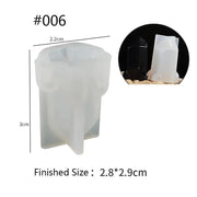 Crystal Moulds Silicone Growing Crystal Cluster Quartz Rock Mould for Polymer Clay, Fondant Cake Decoration by Resin Art NZ