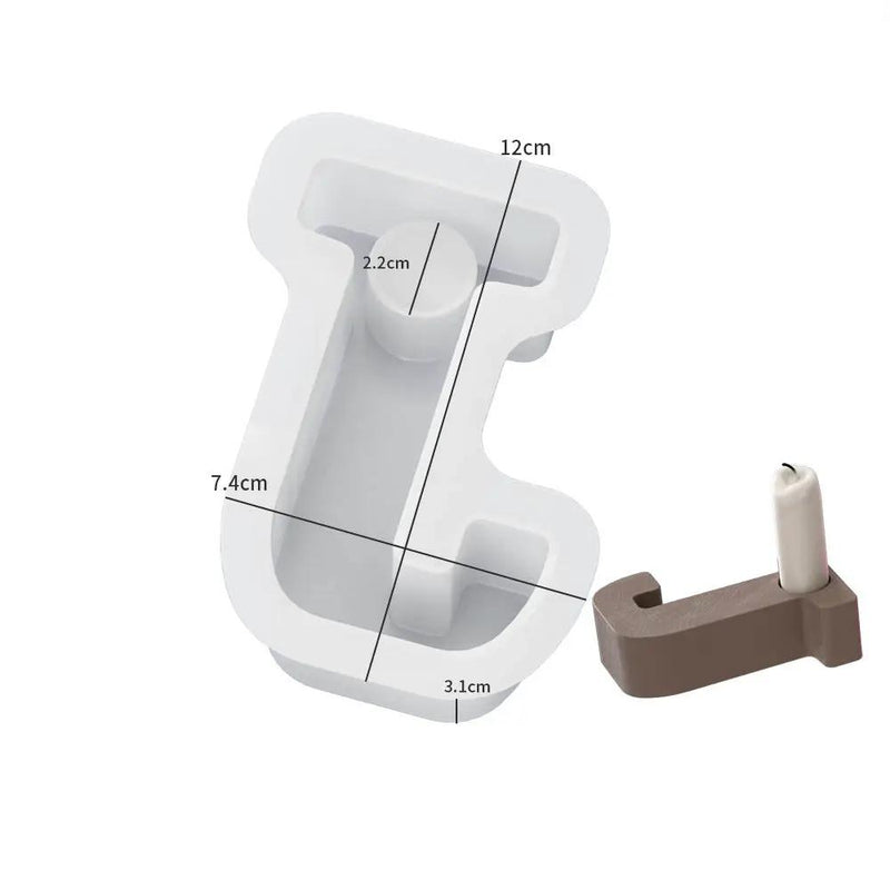 Alphabet Letter Moulds - Candle Holder - Individual - Large by Resin Art NZ