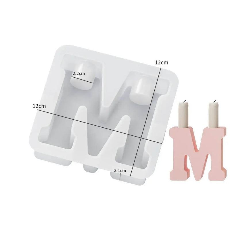 Alphabet Letter Moulds - Candle Holder - Individual - Large by Resin Art NZ
