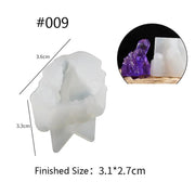 Crystal Moulds Silicone Growing Crystal Cluster Quartz Rock Mould for Polymer Clay, Fondant Cake Decoration by Resin Art NZ