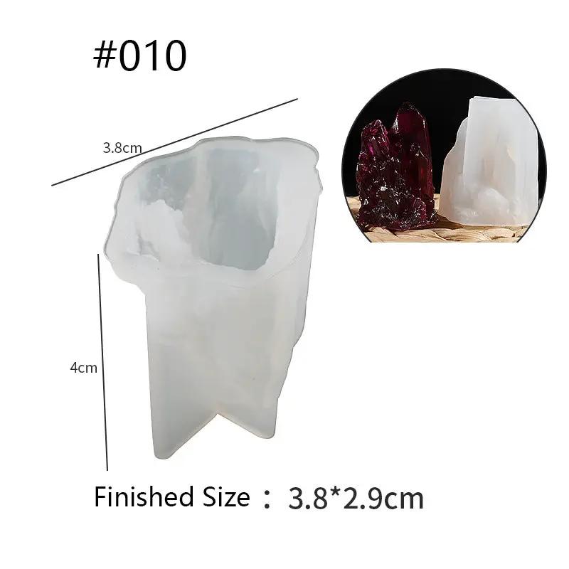 Crystal Moulds Silicone Growing Crystal Cluster Quartz Rock Mould for Polymer Clay, Fondant Cake Decoration by Resin Art NZ