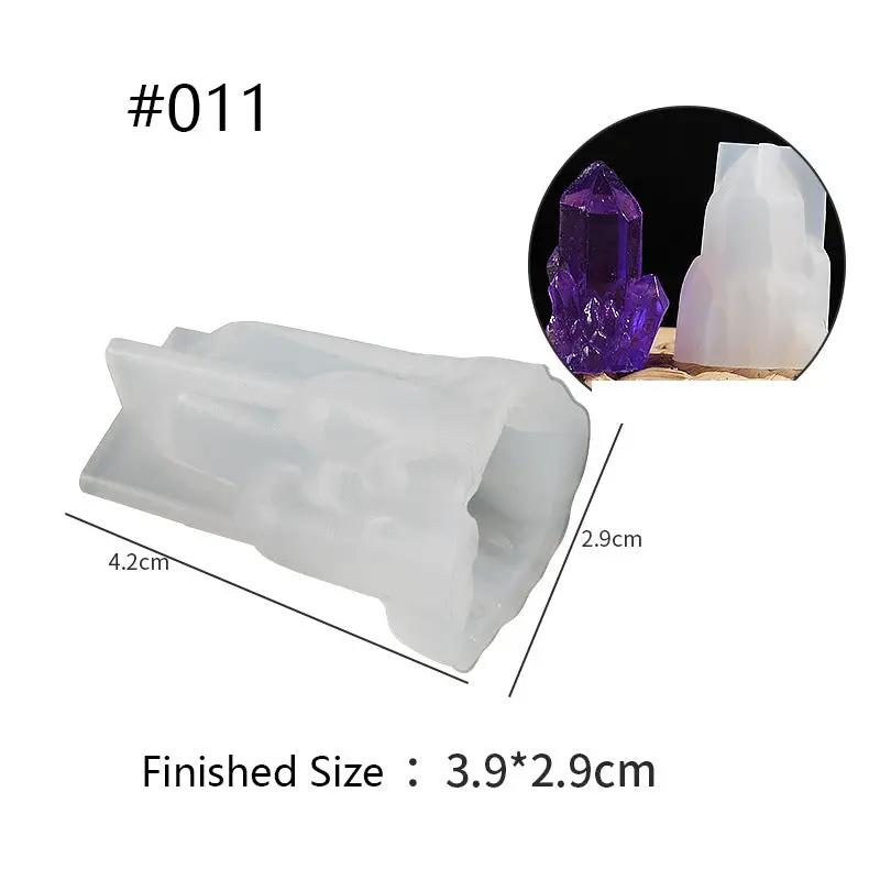 Crystal Moulds Silicone Growing Crystal Cluster Quartz Rock Mould for Polymer Clay, Fondant Cake Decoration by Resin Art NZ