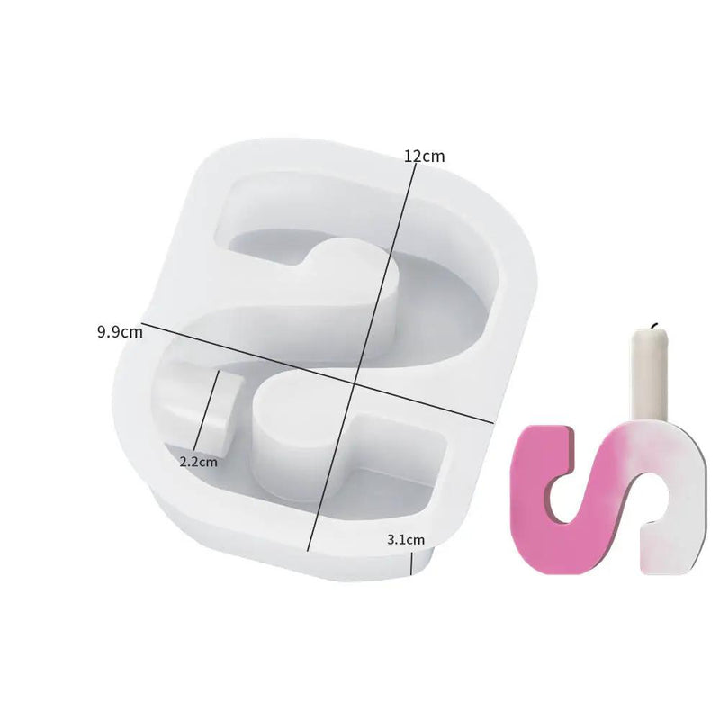 Alphabet Letter Moulds - Candle Holder - Individual - Large by Resin Art NZ