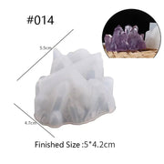 Crystal Moulds Silicone Growing Crystal Cluster Quartz Rock Mould for Polymer Clay, Fondant Cake Decoration by Resin Art NZ