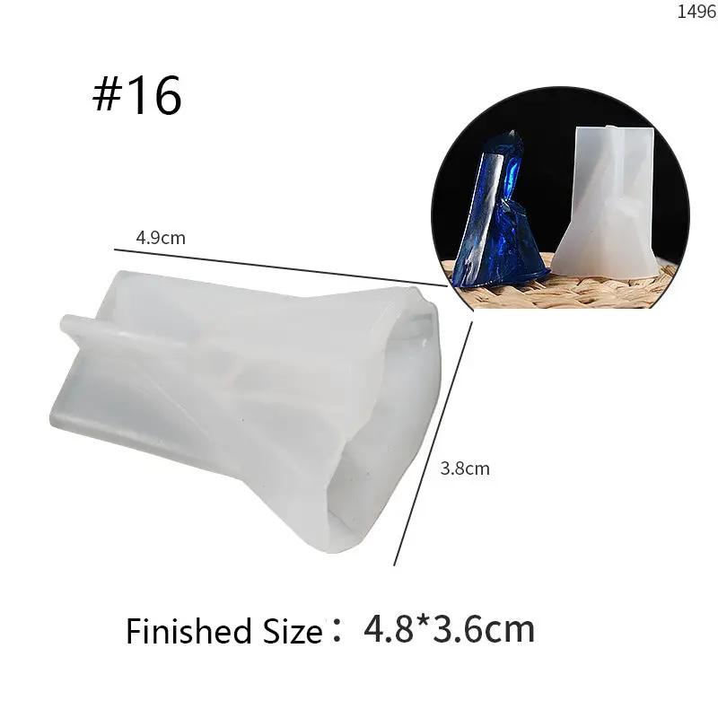 Crystal Moulds Silicone Growing Crystal Cluster Quartz Rock Mould for Polymer Clay, Fondant Cake Decoration by Resin Art NZ