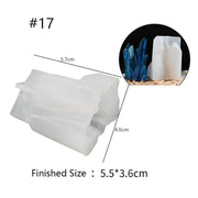 Crystal Moulds Silicone Growing Crystal Cluster Quartz Rock Mould for Polymer Clay, Fondant Cake Decoration by Resin Art NZ