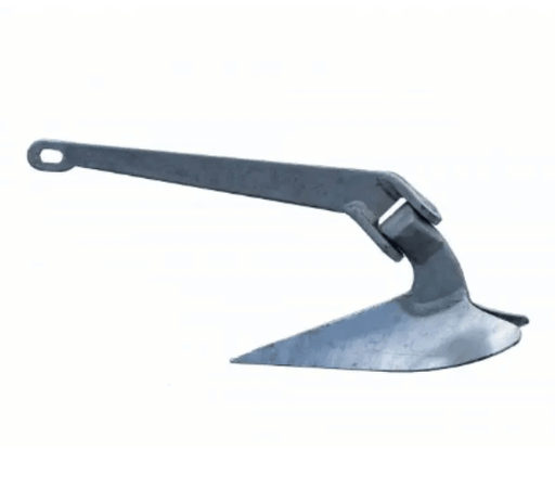 Galvanised Plough Anchor 4.5kg to 91kg, designed for superior holding in various seabed conditions.