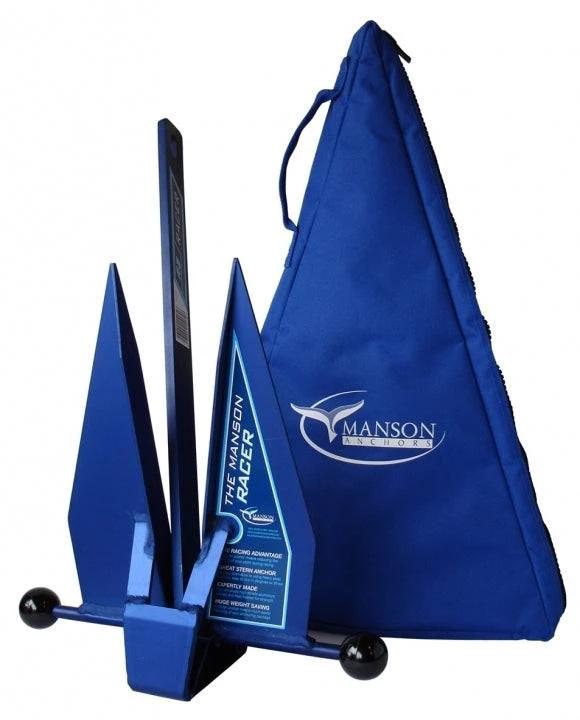 Manson Racer Anchor Storage Bag with anchor, durable nylon design and foam padding for protection.