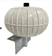 Marina fender dock wheels Corner & Side Mount white fender attached to mounting bracket for boat docking safety