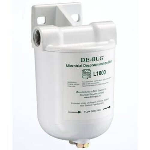 De-Bug Fuel Filter Clean Fuel Unit L1000 for diesel and marine engines, ideal for transportation and agricultural machinery.