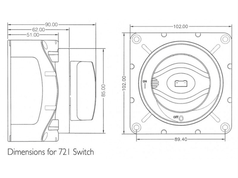 Mastervolt Battery Chargers BEP 720 Heavy Duty On/Off Battery Switch