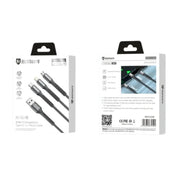 9eight5 Accessories Maxguard 1.2m 3 in 1 cable M41LCM MaxGuard 1.2m 3 In 1 USB C Lightning Micro USB Cable