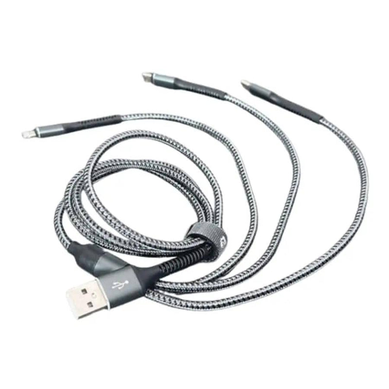 9eight5 Accessories Maxguard 1.2m 3 in 1 cable M41LCM MaxGuard 1.2m 3 In 1 USB C Lightning Micro USB Cable