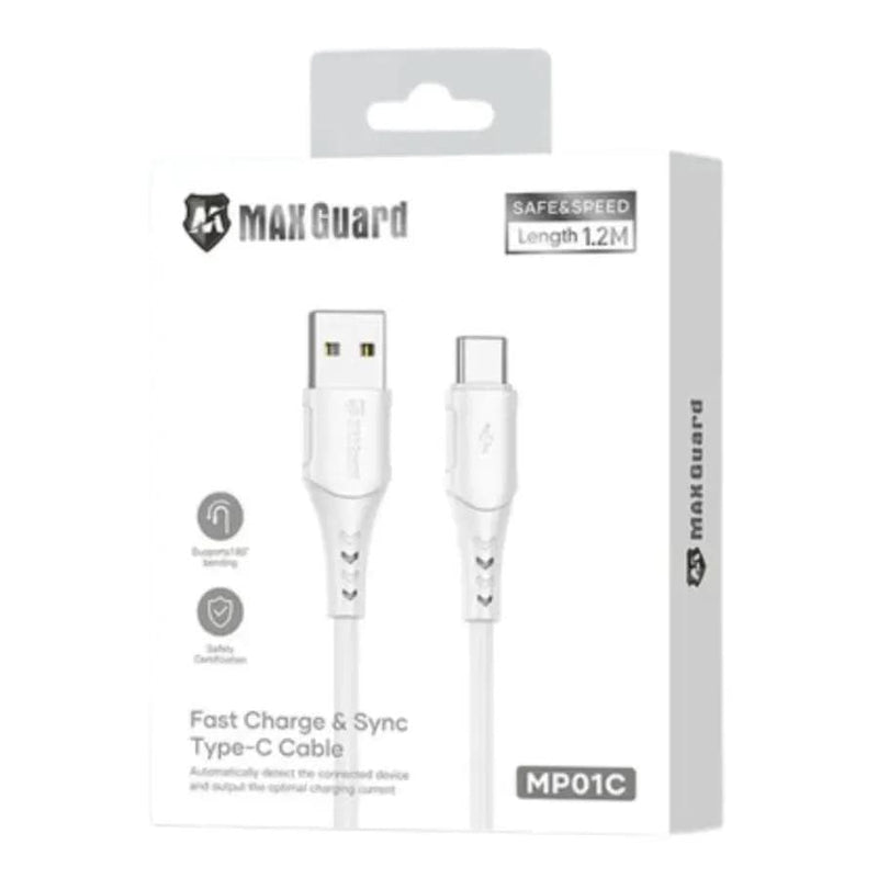 9eight5 Accessories Maxguard 1.2m USB-A to C Cable MP01C MaxGuard 1.2m USB A to USB Cable MP01C Fast Charge