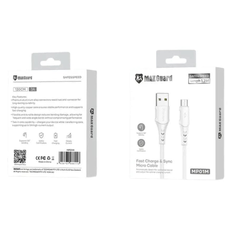 9eight5 Accessories Maxguard 1.2m USB-A to Micro Cable MP01M MaxGuard 1.2M USB A To Micro Cable MP01M Fast Charge