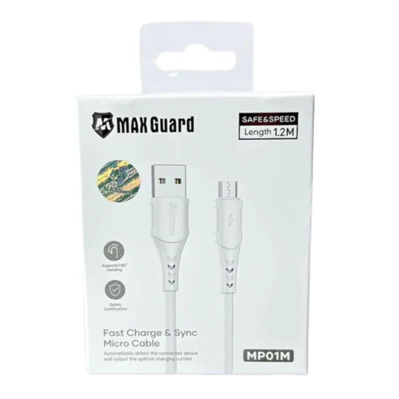 9eight5 Accessories Maxguard 1.2m USB-A to Micro Cable MP01M MaxGuard 1.2M USB A To Micro Cable MP01M Fast Charge