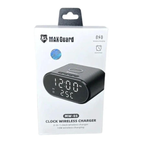 9eight5 Tools & Kits (multipurpose) Maxguard 15W 2 IN 1 Alarm Clock & Wireless Charger Maxguard 15W 2 IN 1 Alarm Clock & Wireless Charger