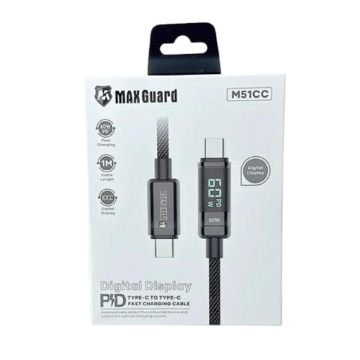 9eight5 Accessories Maxguard 1m 60W Type-C to C Cable M51CC MaxGuard 1m 60W Type C to Type C Cable PD Display
